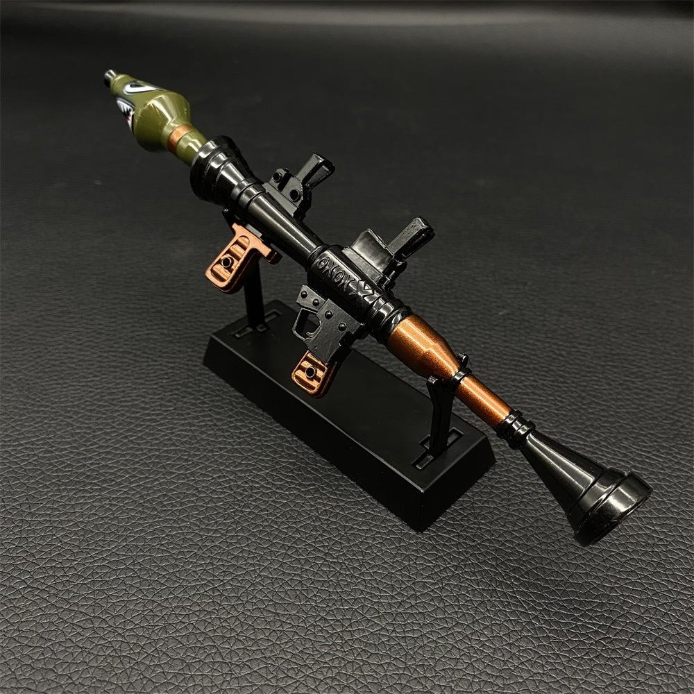 Metal Miniature Shark Head RPG-7 Rocket Launcher 17CM/6.7"