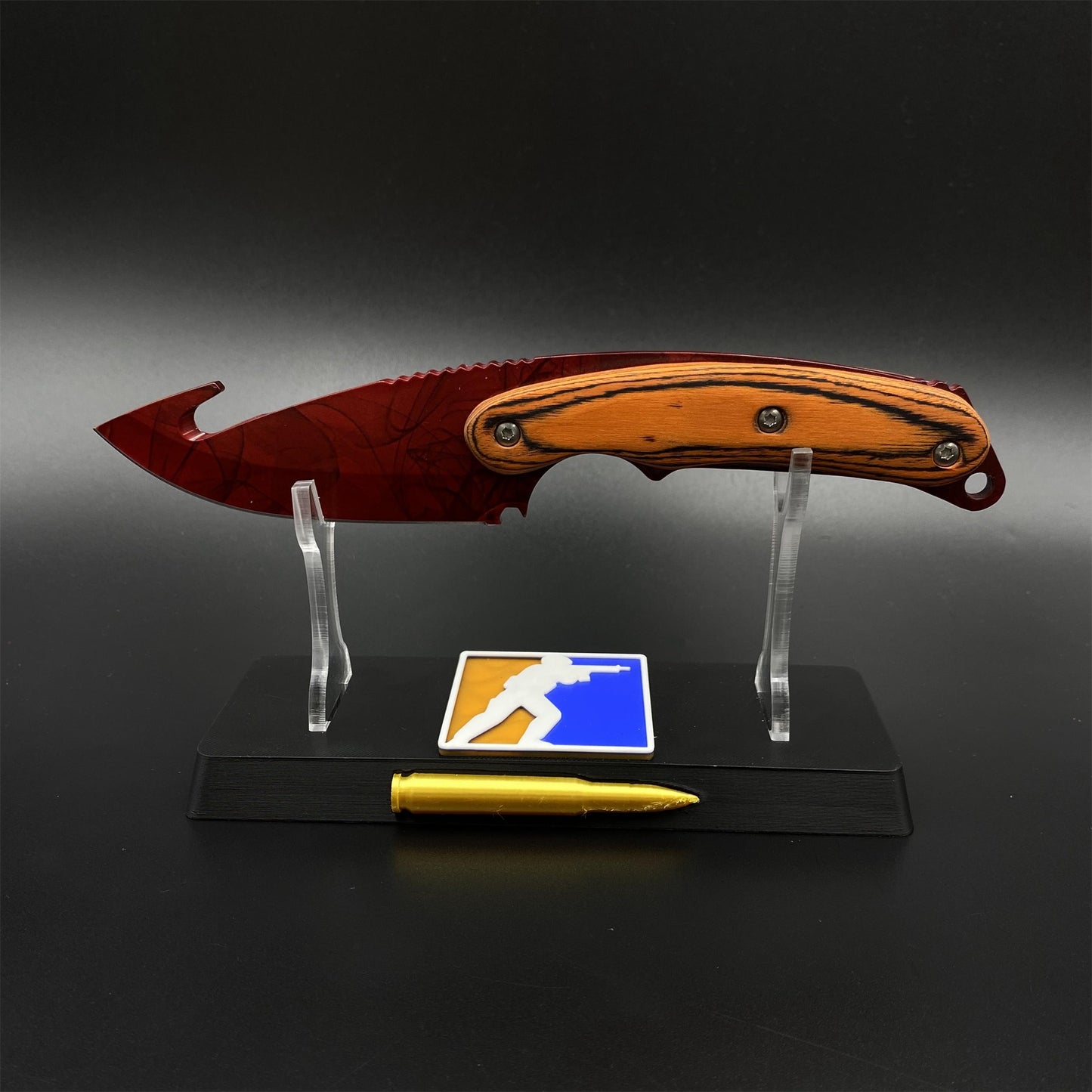 420 Steel CS Ruby Skin Gut Knife Outdoor Camping Knife For Collection