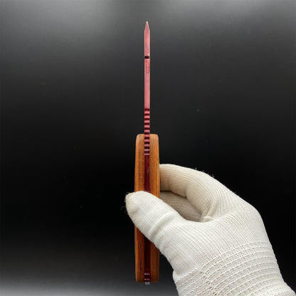 420 Steel CS Ruby Skin Gut Knife Outdoor Camping Knife For Collection