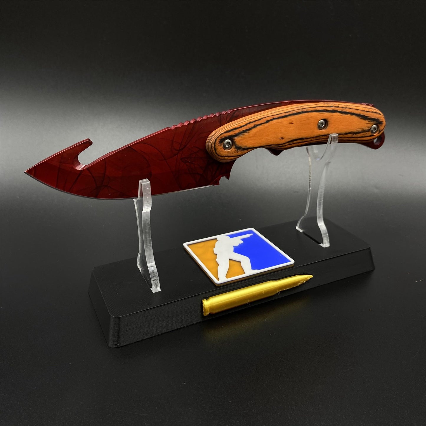 420 Steel CS Ruby Skin Gut Knife Outdoor Camping Knife For Collection
