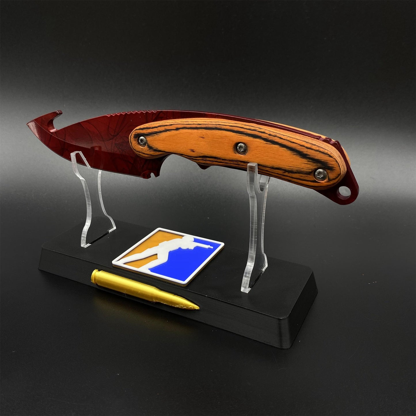 420 Steel CS Ruby Skin Gut Knife Outdoor Camping Knife For Collection