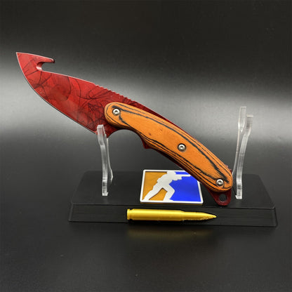 420 Steel CS Ruby Skin Gut Knife Outdoor Camping Knife For Collection
