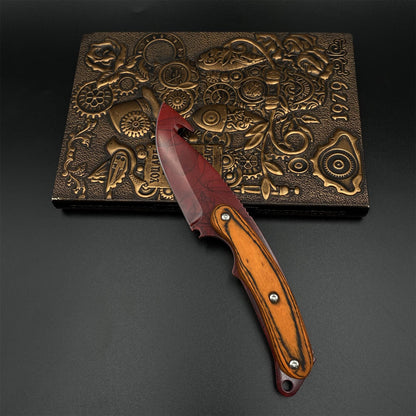 420 Steel CS Ruby Skin Gut Knife Outdoor Camping Knife For Collection