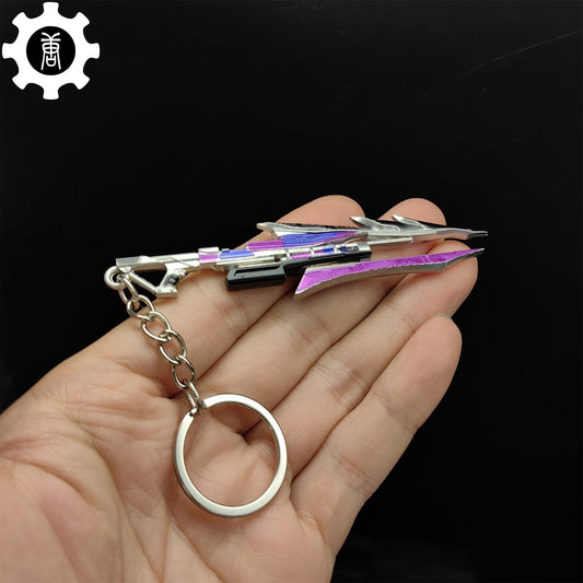 Mini Ruin of Crystal Phoenix Metal Keychain