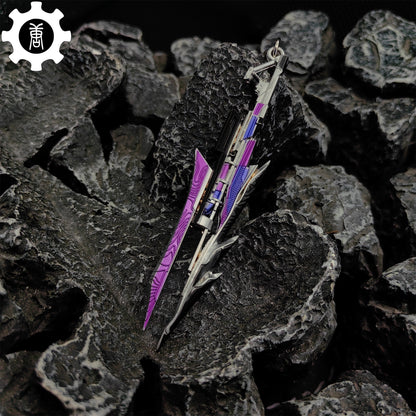 Mini Ruin of Crystal Phoenix Metal Keychain