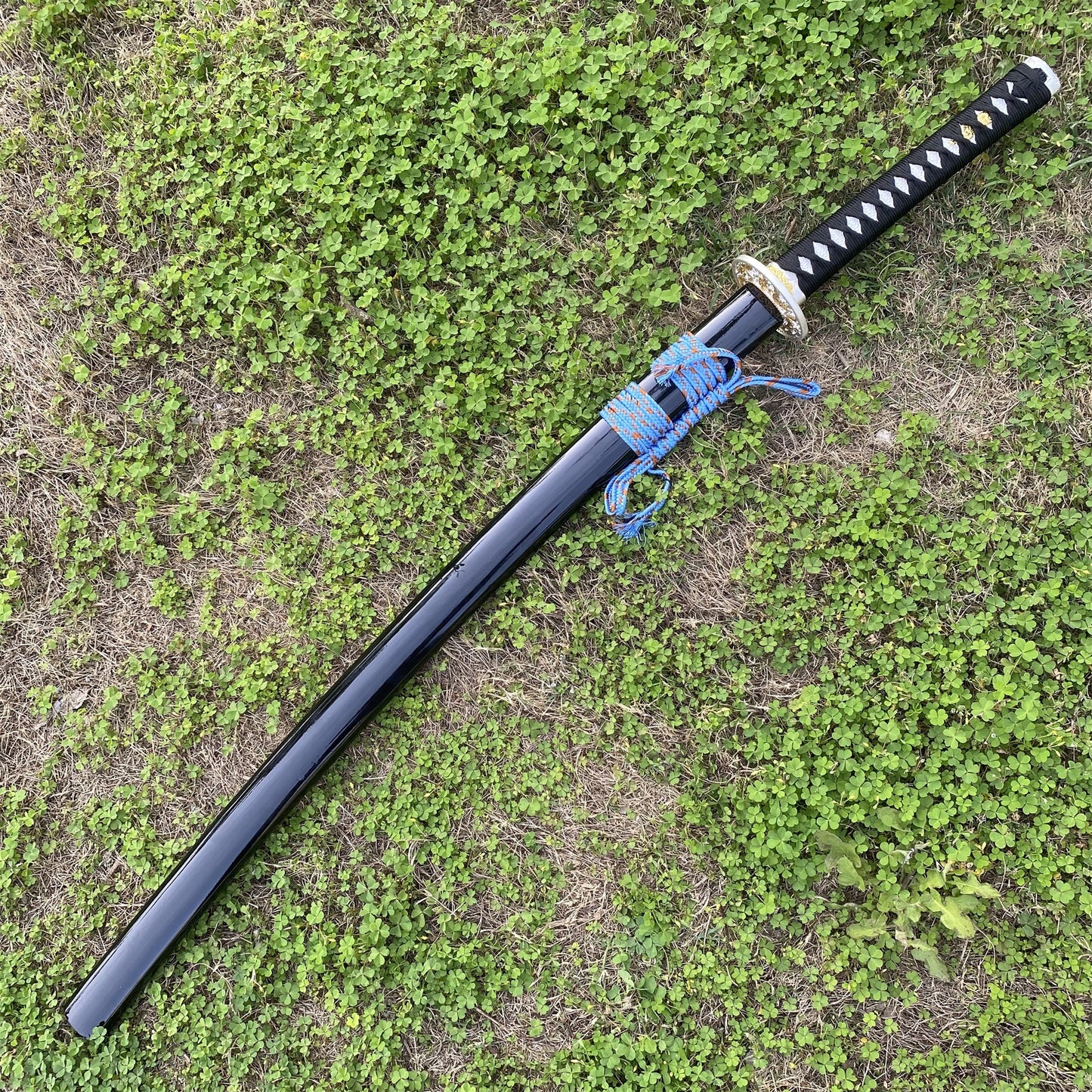 Blue Dragon Blade Samurai Katana - Dragon Engraved Blade