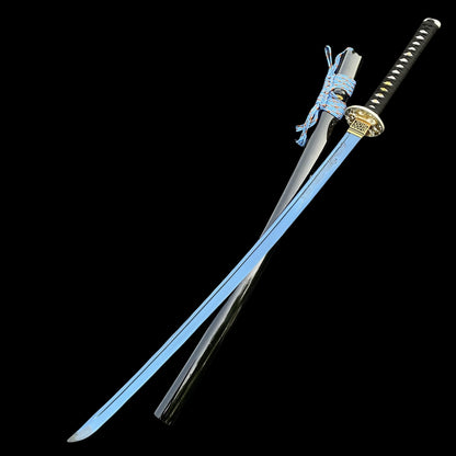 Blue Dragon Blade Samurai Katana - Dragon Engraved Blade