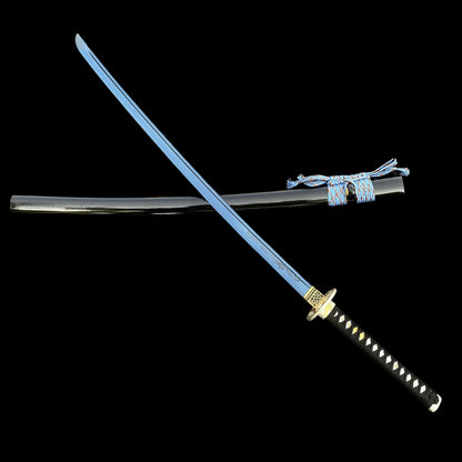 Blue Dragon Blade Samurai Katana - Dragon Engraved Blade