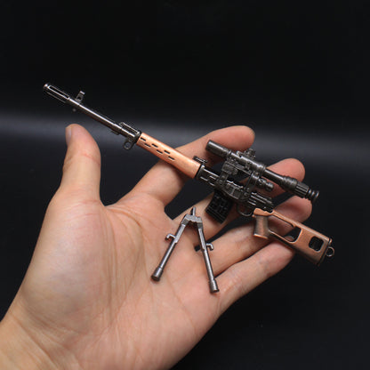 SVD Dragunov Sniper Metal Miniature Rifle 17CM/6.7"