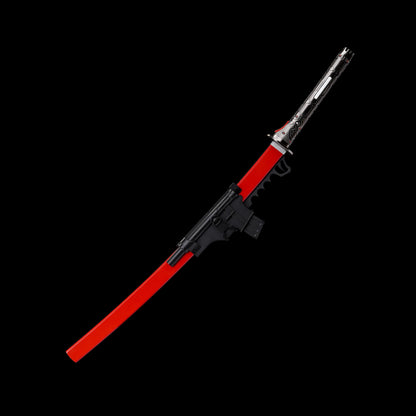 Red Damascus Steel MG Sam's Murasama Katana IRL