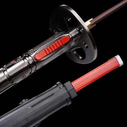 Red Damascus Steel MG Sam's Murasama Katana IRL