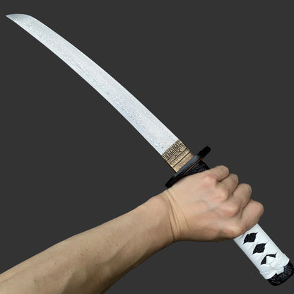 Damascus Steel Tsushima Ghost Lord Jin Sakai Katana Tanto 2 in 1 Pack