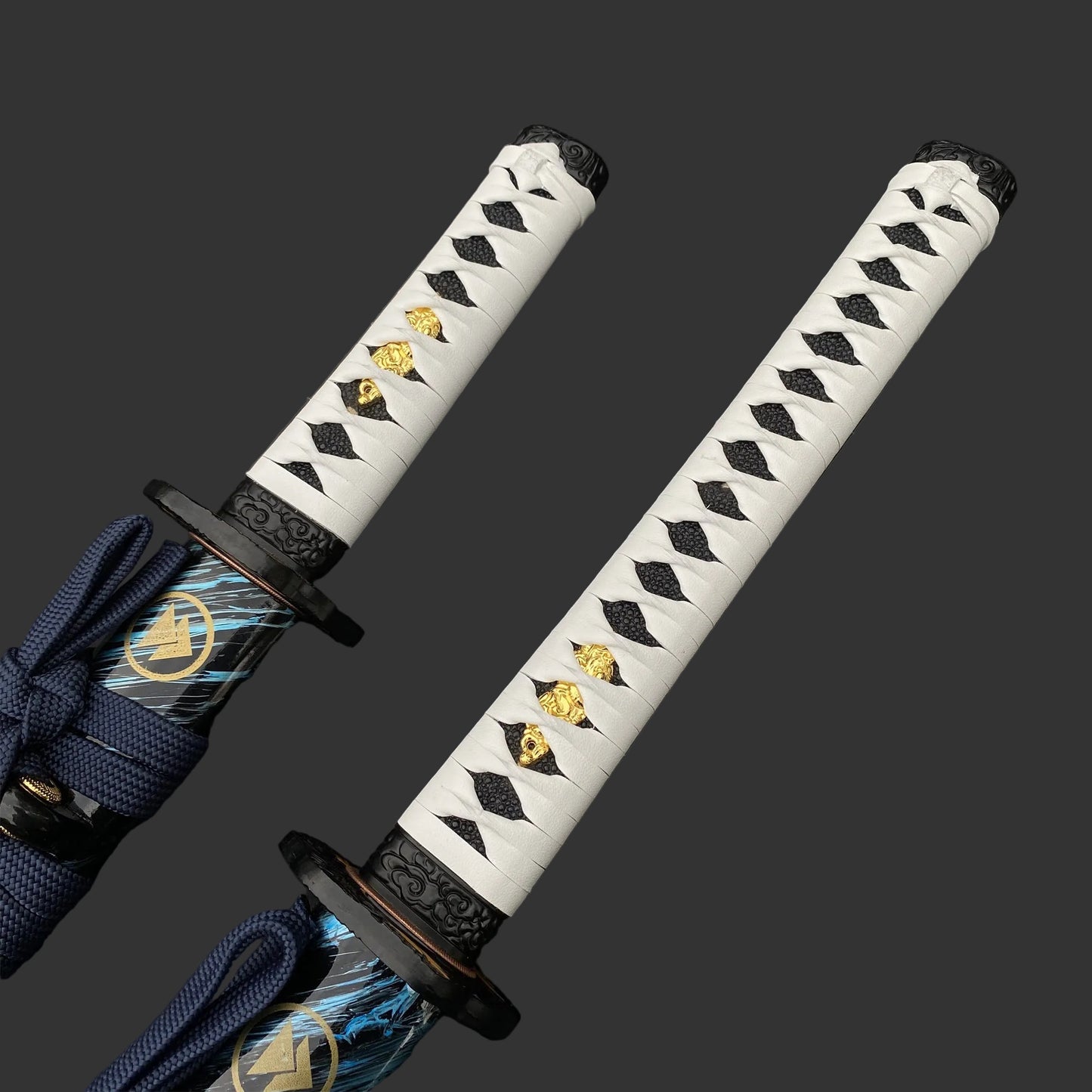 Damascus Steel Tsushima Ghost Lord Jin Sakai Katana Tanto 2 in 1 Pack