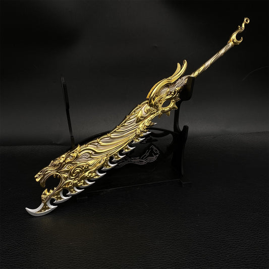 Sanjun Sword Metal Weapon Alloy Display Art