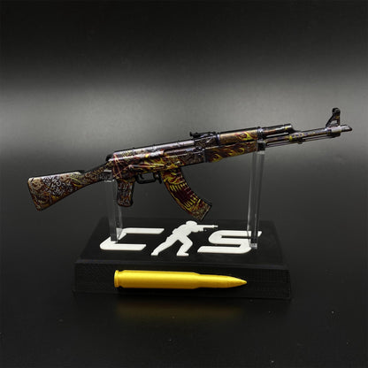 AK47 Searing Rage Skin Metal Miniature For Collection