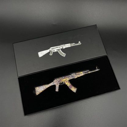 AK47 Searing Rage Skin Metal Miniature For Collection
