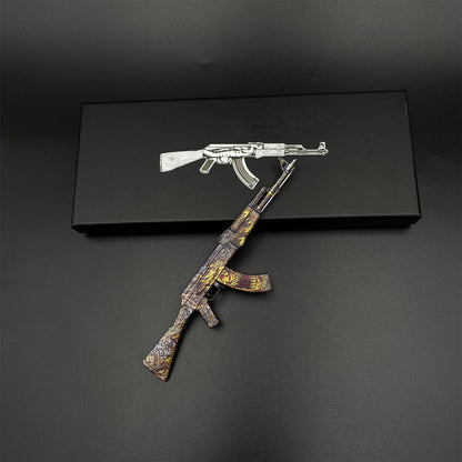 AK47 Searing Rage Skin Metal Miniature For Collection