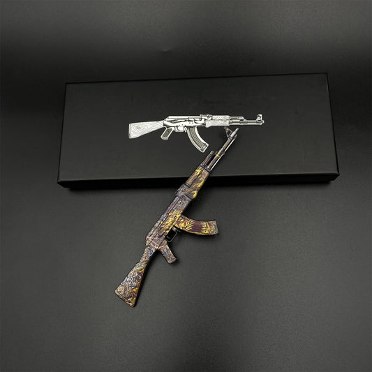AK47 Searing Rage Skin Metal Miniature For Collection