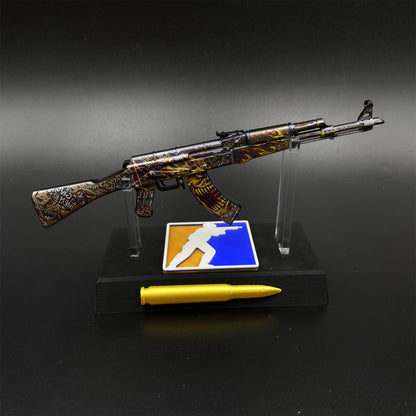 AK47 Searing Rage Skin Metal Miniature For Collection