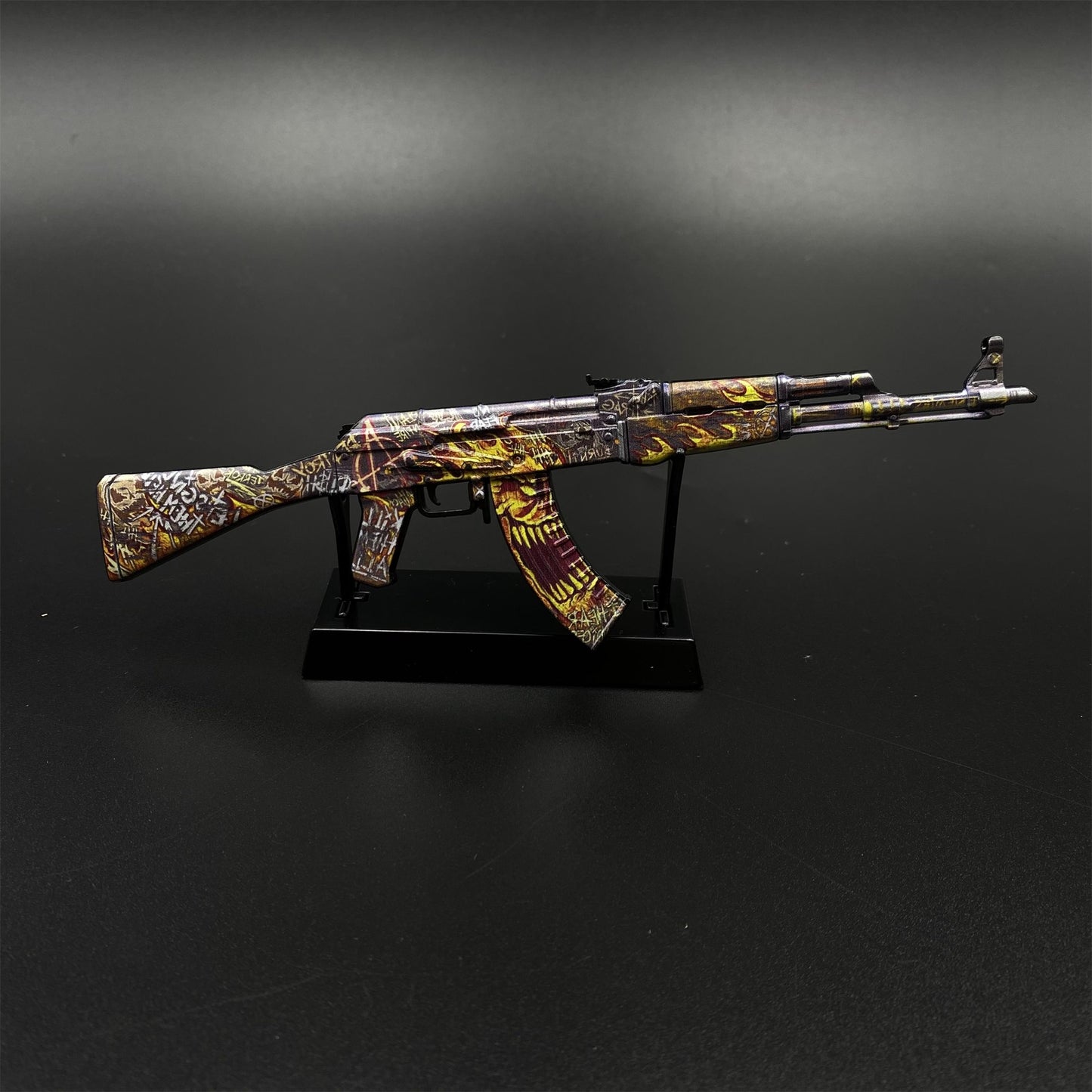 AK47 Searing Rage Skin Metal Miniature For Collection
