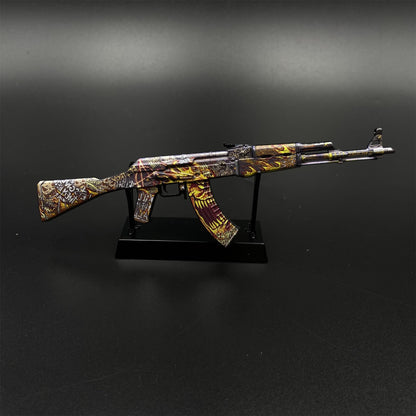 AK47 Searing Rage Skin Metal Miniature For Collection
