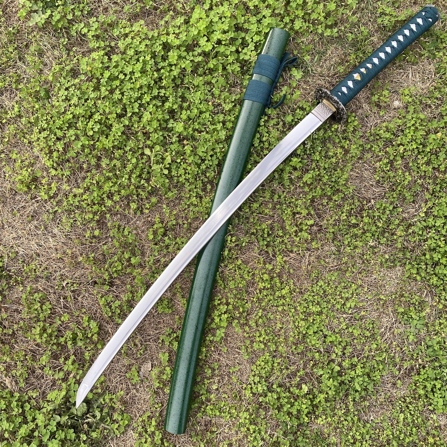 Japanese Samurai Katana-Green Dragon