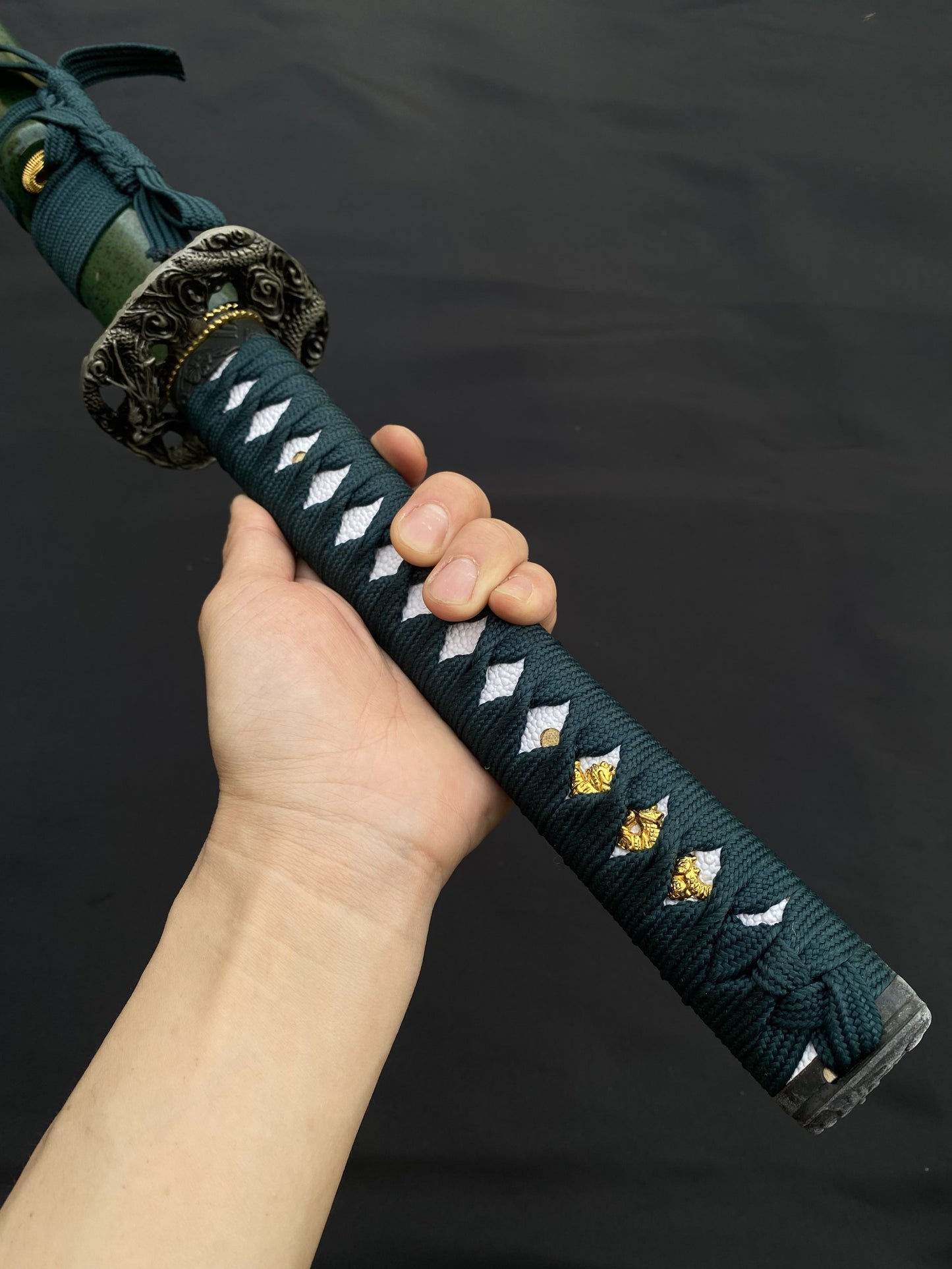 Japanese Samurai Katana-Green Dragon