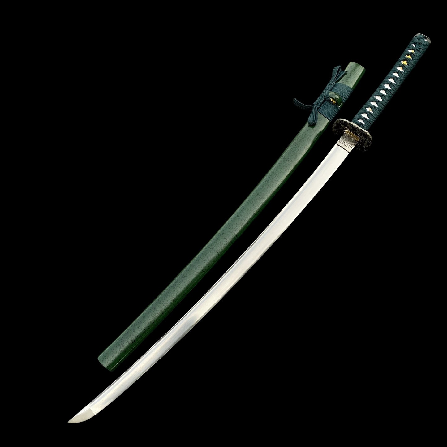 Japanese Samurai Katana-Green Dragon