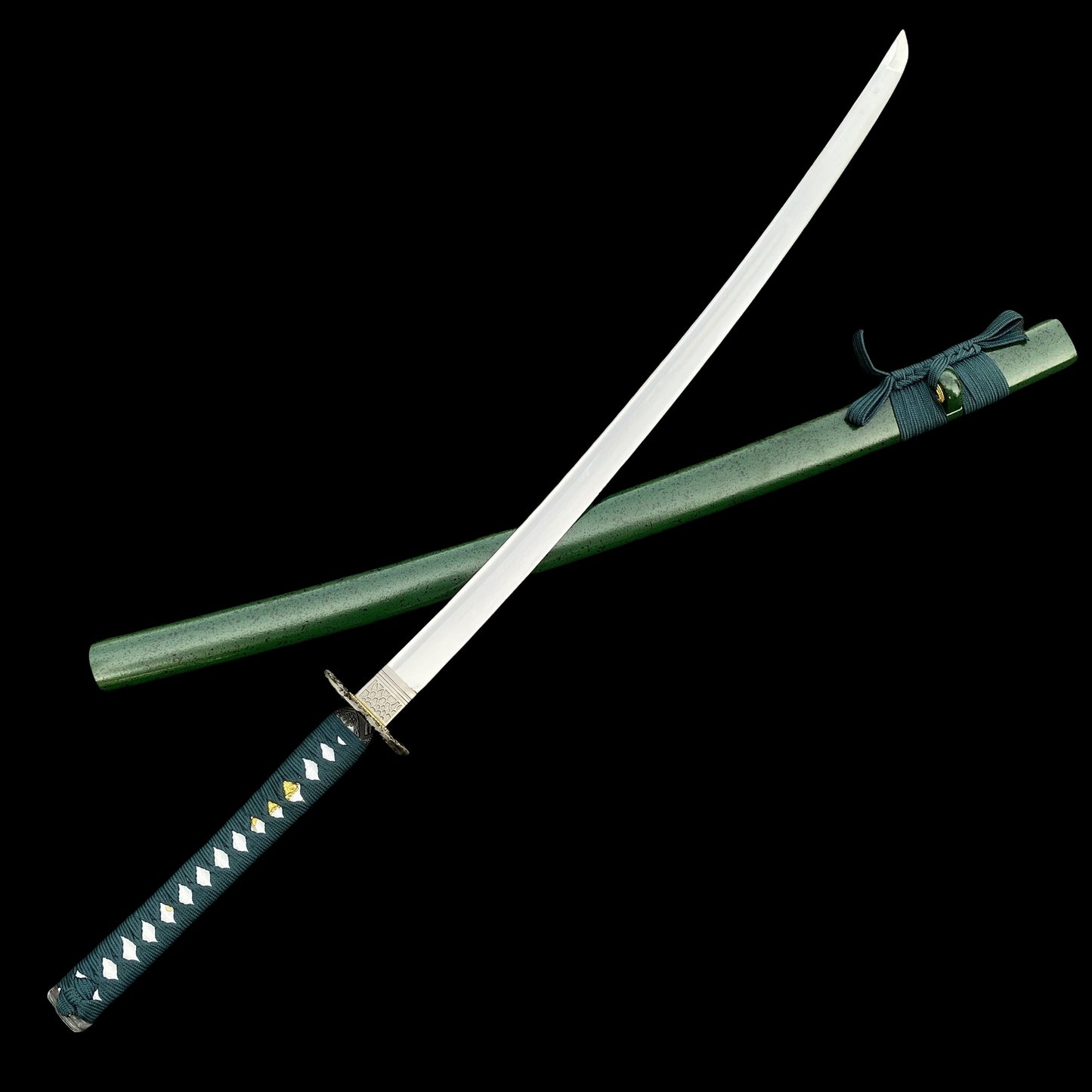Japanese Samurai Katana-Green Dragon