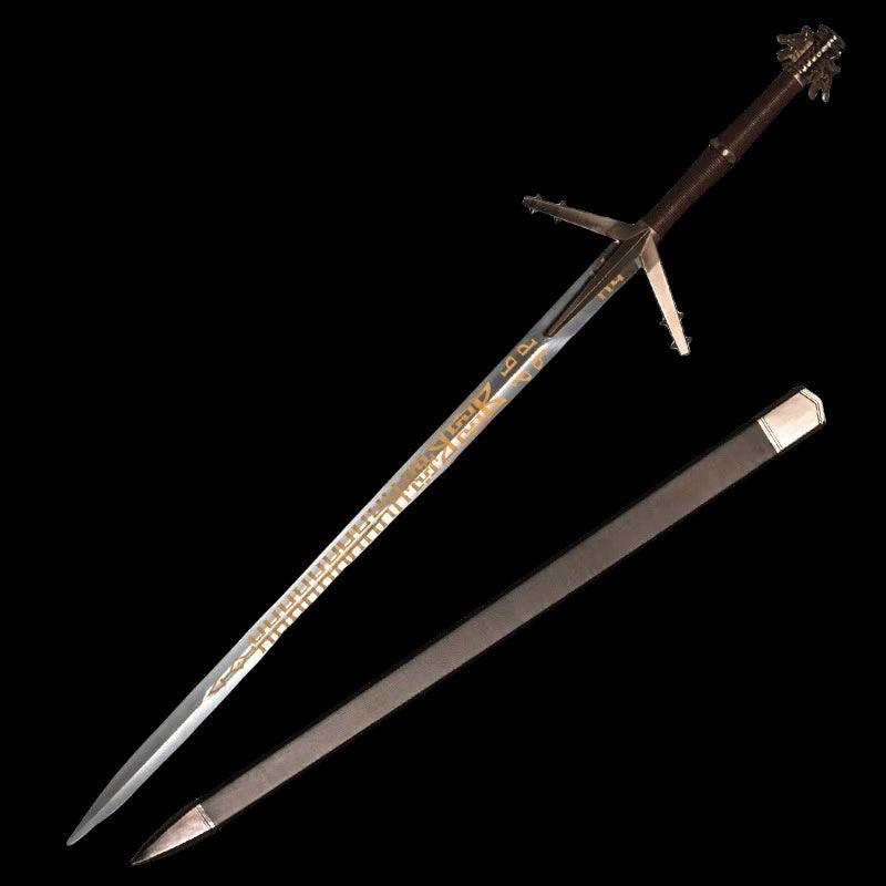 Geralt of Rivia's Aerondight Silver Sword Metal Replica 129CM/50.8"