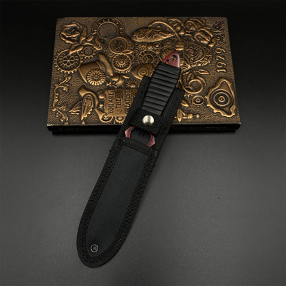 CS Skeleton Knife Doppler Galaxy Dull Blade 420 Steel Replica For Game Collection