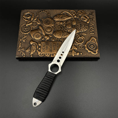 CS Classical Orignal Skin Skeleton Knife Blunt Blade 420 Stainless Steel Replica 22CM/8.7"