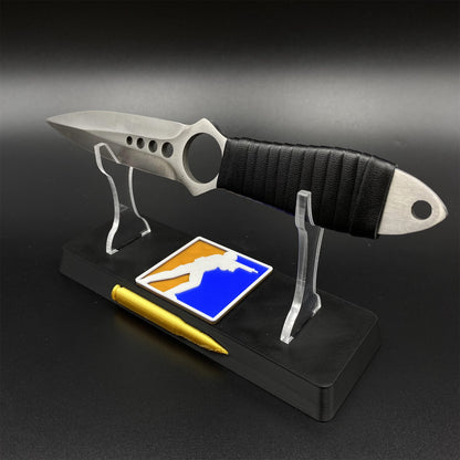 CS Classical Orignal Skin Skeleton Knife Blunt Blade 420 Stainless Steel Replica 22CM/8.7"
