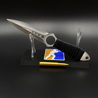 CS Classical Orignal Skin Skeleton Knife Blunt Blade 420 Stainless Steel Replica 22CM/8.7"