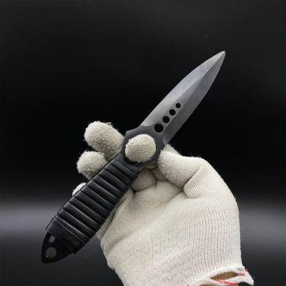CS Skeleton Knife Vanilla Skin Dull Blade 420 Steel Replica For Game Collection