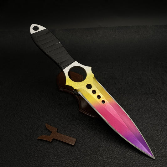 Metal Skeleton Knife Fade Skin Replica Game Prop