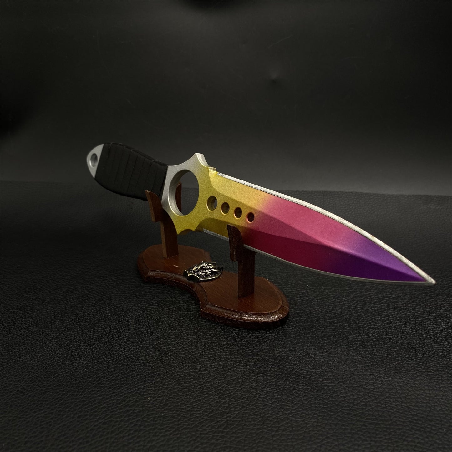 Metal Skeleton Knife Fade Skin Replica Game Prop