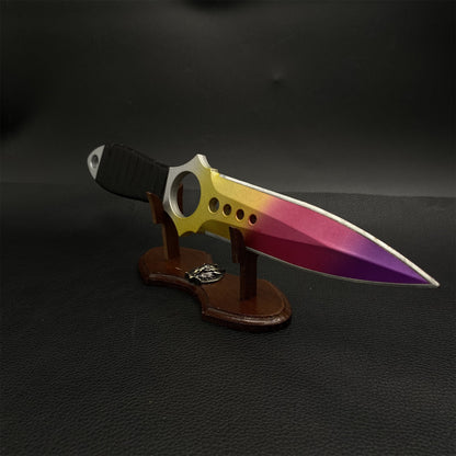 Metal Skeleton Knife Fade Skin Replica Game Prop