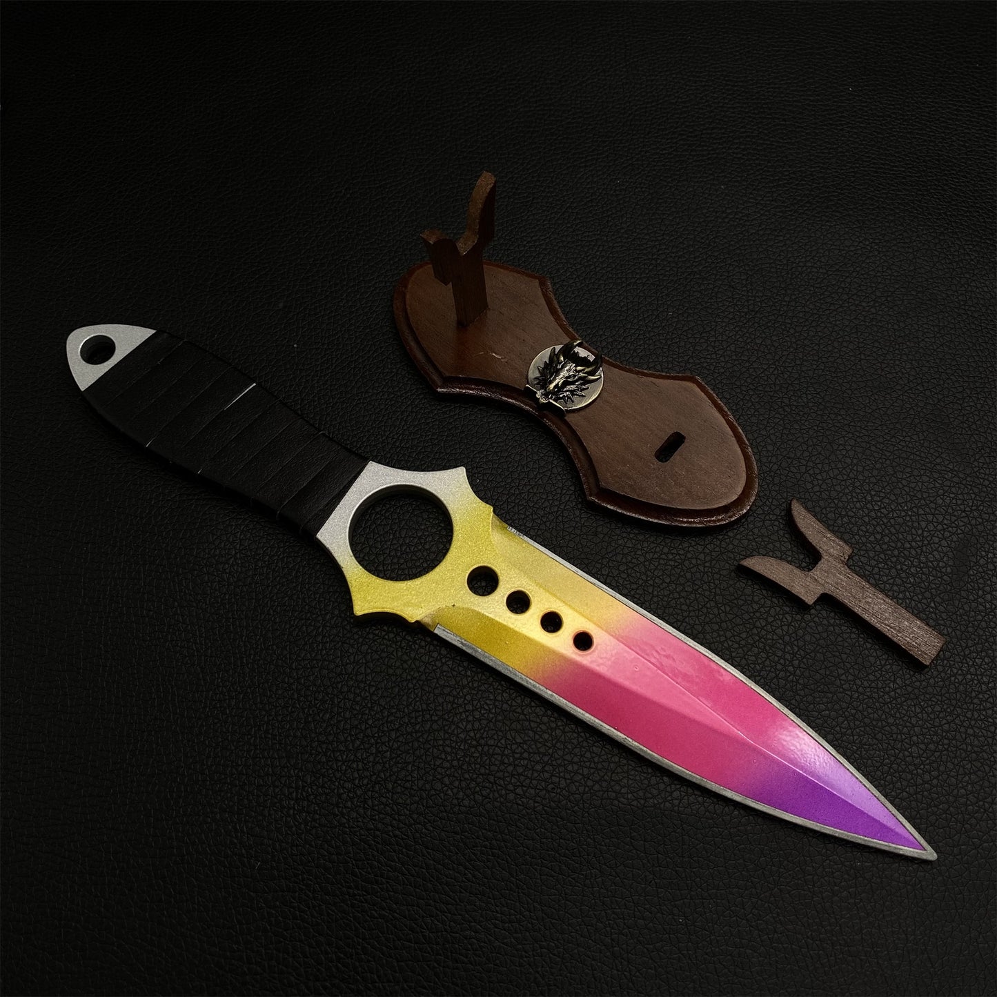 Metal Skeleton Knife Fade Skin Replica Game Prop