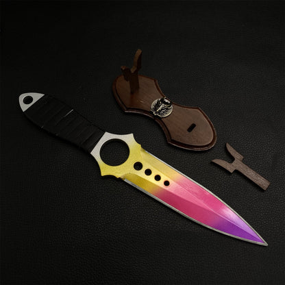 Metal Skeleton Knife Fade Skin Replica Game Prop