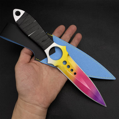Metal Skeleton Knife Fade Skin Replica Game Prop