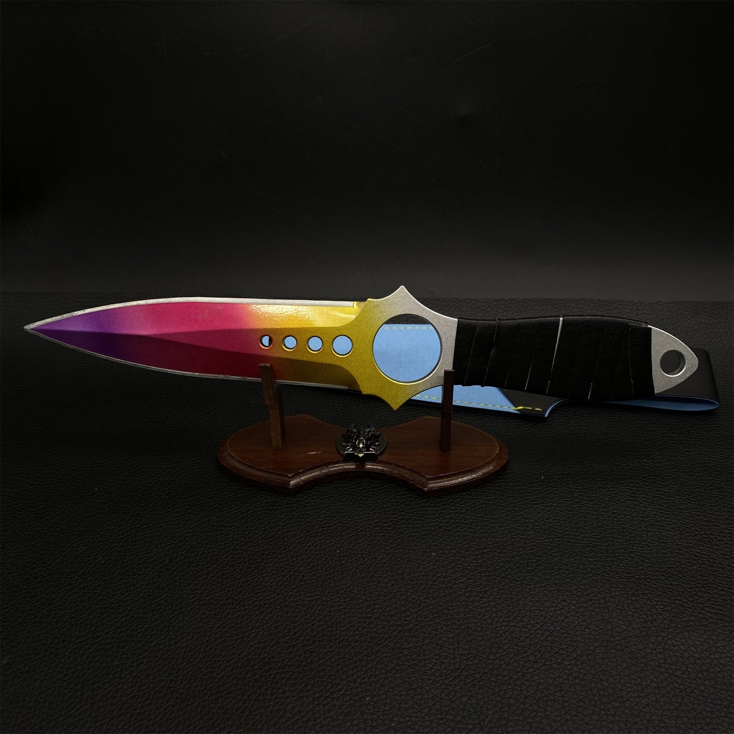 Metal Skeleton Knife Fade Skin Replica Game Prop