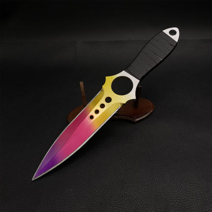 Metal Skeleton Knife Fade Skin Replica Game Prop