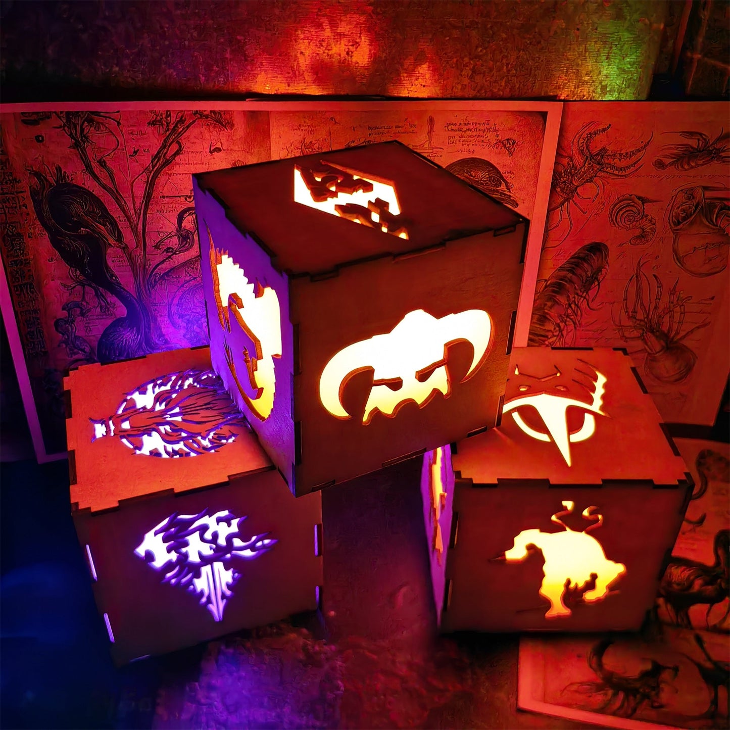 Skyrim-Inspired Neon Night Light