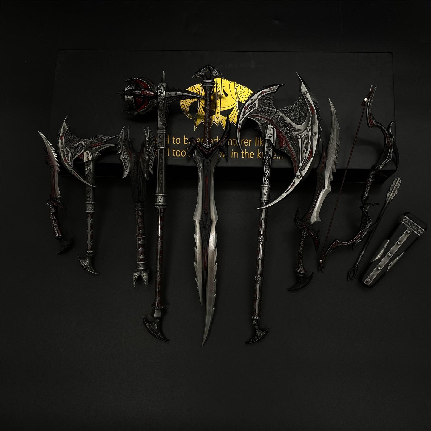 1/6 Scale Skyrim Daedric Weapon Metal Crafts For Collection
