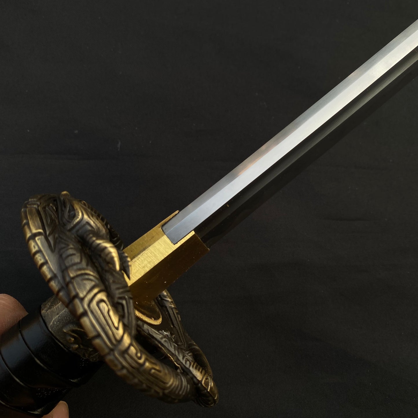 Skyrim Katana Blade Sword Akaviri Sword Manganese Steel IRL Replica