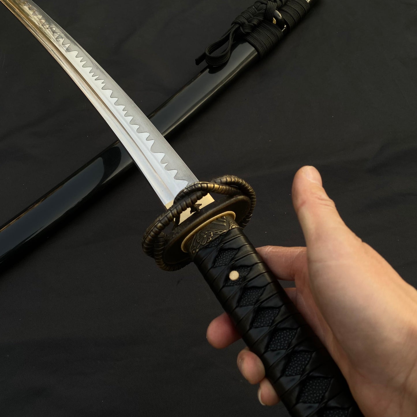 Skyrim Katana Blade Sword Akaviri Sword Manganese Steel IRL Replica
