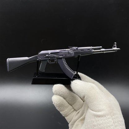 Tiny Gun AK47 Slate Metal Miniature For Collection