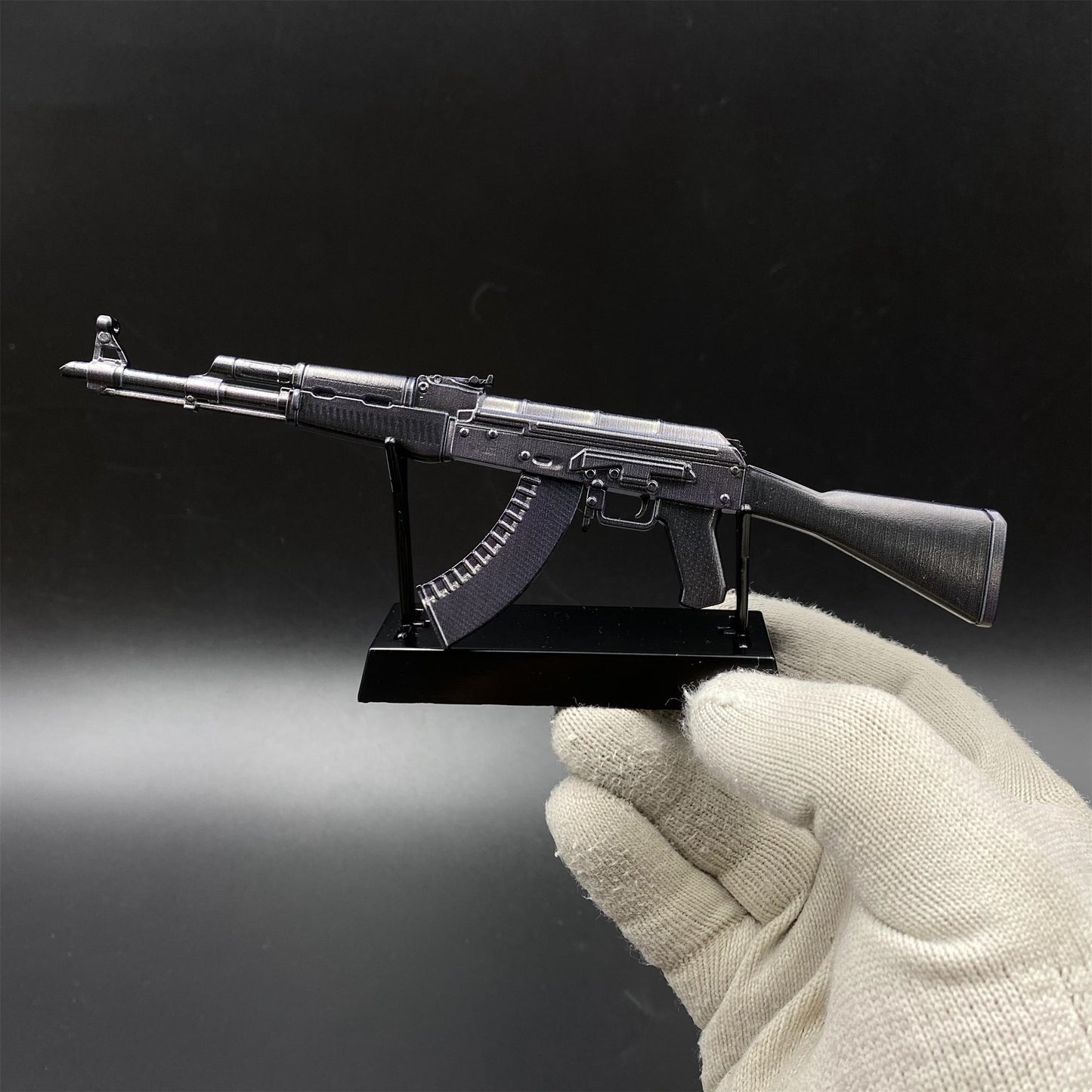 Tiny Gun AK47 Slate Metal Miniature For Collection