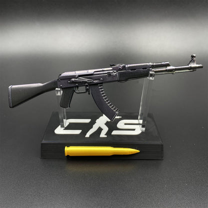 Tiny Gun AK47 Slate Metal Miniature For Collection